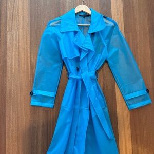 Women's Walter Baker Blue Raincoat
